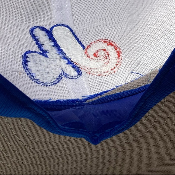 MLB Montreal Expos Size Med/Large ANNCO Tri-Color Mesh Snapback Trucker RARE - Picture 13 of 16